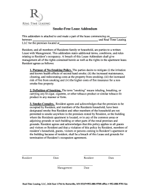 Smoke-Free Lease Addendum