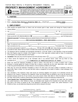 Arizona Property Management Agreement