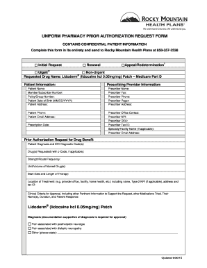 Pharmacy Prior Authorization Request Form