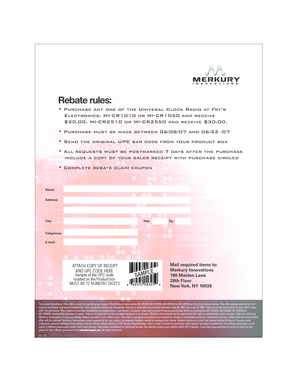 Merkury Innovations Product Rebate Form