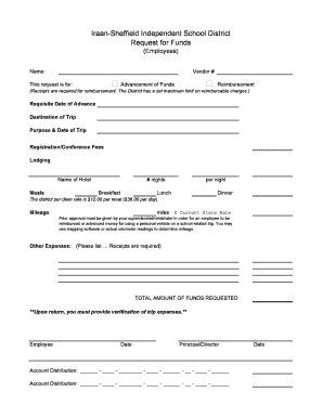Employee Travel Expense Reimbursement Request