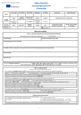 Printable pre employment physical form - learning agreement examples