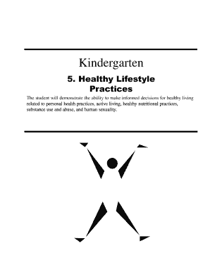 Kindergarten Healthy Lifestyle Practices