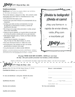 Hoja de Depósito