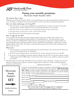 UnitedHealthcare EFT Authorization Form