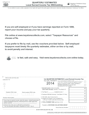 Pennsylvania Local Earned Income Tax Form