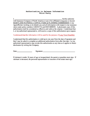 Authorization to Release Information