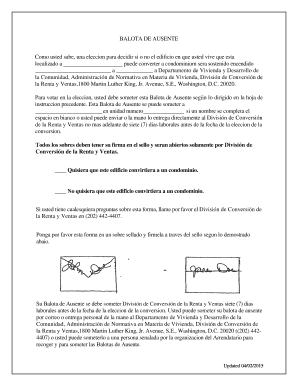 BALOTA DE AUSENTE