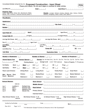 Real Estate Property Listing Form