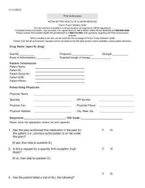 Prior Authorization for Proton Pump Inhibitors