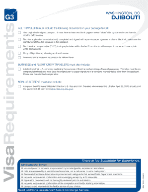 Djibouti Visa Application Form