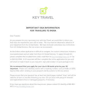 India Visa Application Form