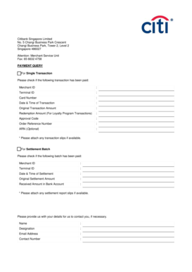 Payment Query Form