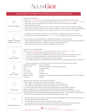 Allan Gray Investment Platform Application