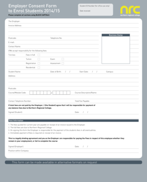 Employer Consent Form
