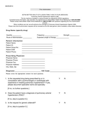 Prior Authorization for Pulmonary Arterial Hypertension Agents
