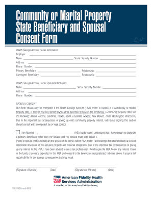 Community Property Spousal Consent Form