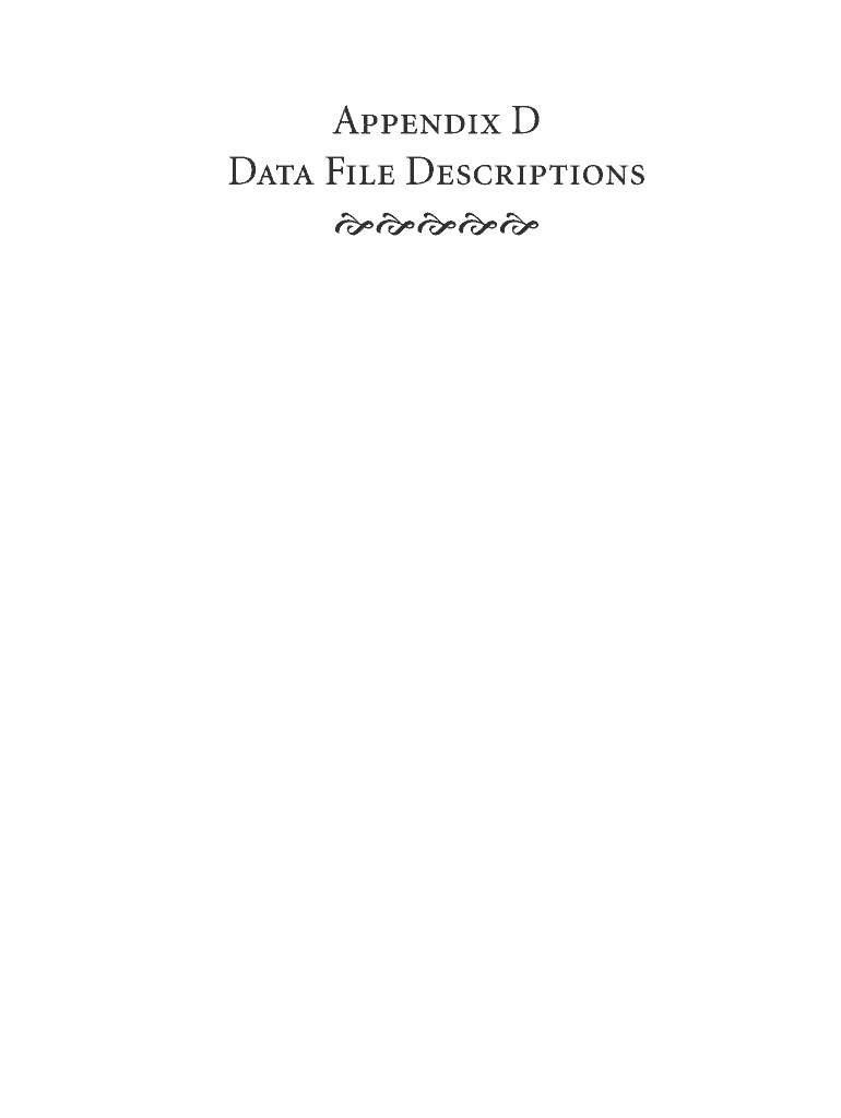 Fillable Online usrds Appendix D Data File Descriptions Researchers