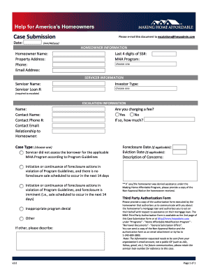 MHA Case Submission Form