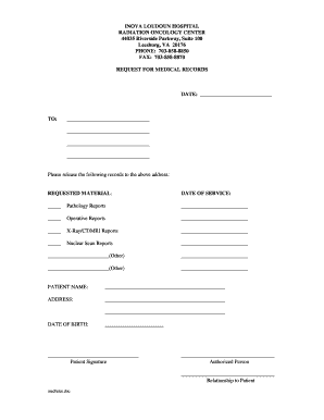 Medical Records Request Form