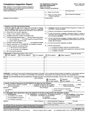 HUD Compliance Inspection Report
