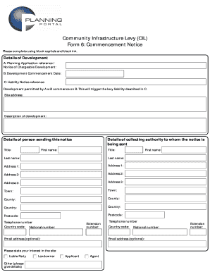 Community Infrastructure Levy Commencement Notice