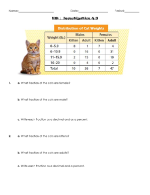 Investigation 4.3 Homework Form