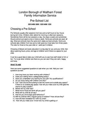 Form preview