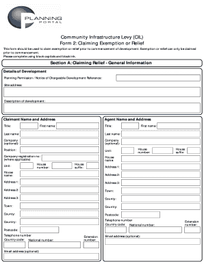 Community Infrastructure Levy (CIL) Form 2