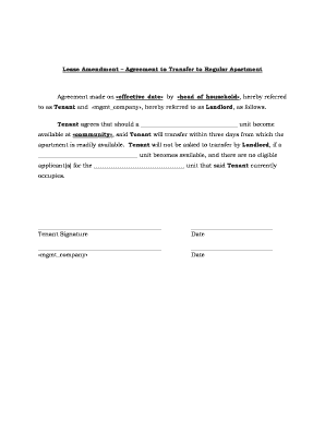Lease Amendment Agreement