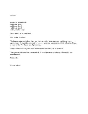 Lease Violation Notice