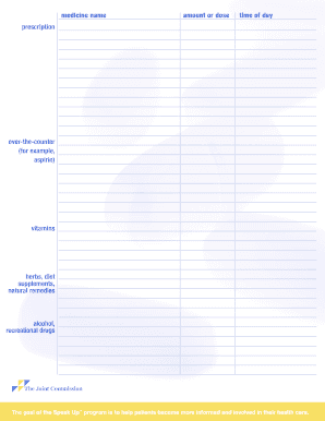 Medicine List Form