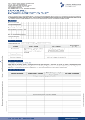 Employees Compensation Policy Proposal Form