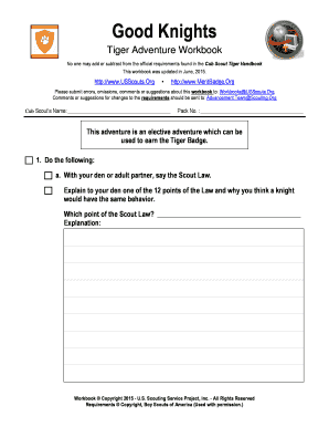 Tiger Adventure Workbook