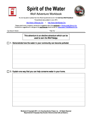 Wolf Adventure Workbook