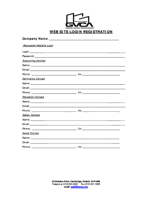 Website Login Registration Form