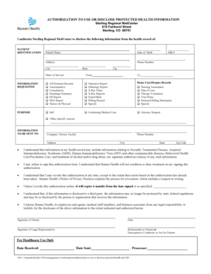 Authorization to Use or Disclose Protected Health Information