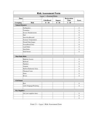 Risk Assessment Form - soguncedu - sog unc