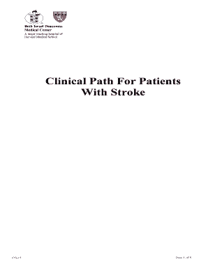 Stroke Patient Clinical Path