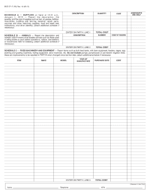 California BOE-571-F Property Assessment Form