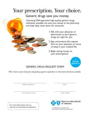 Generic Drug Request Form