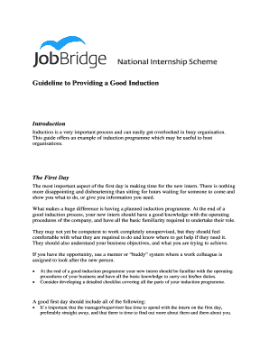 Employee Induction Programme Guide