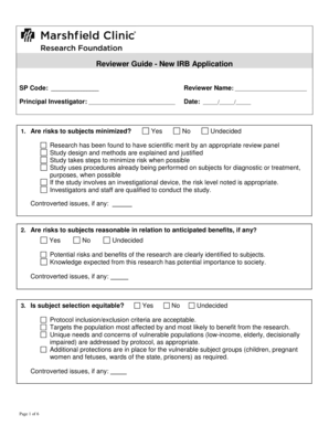 IRB Application Reviewer Guide