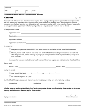 Wisconsin Legal Guardian Consent Form