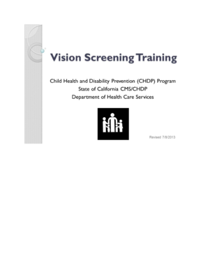 Sight scale - Vision Screening Skills CheckOff - co fresno ca