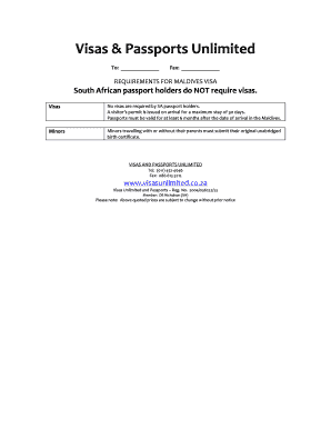 Maldives Visa Requirements