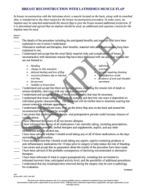 Breast Reconstruction Consent Form
