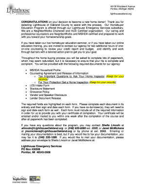 MSHDA Household Profile Form