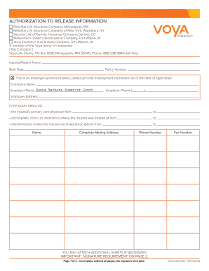 Authorization to Release Information