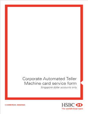 HSBC Corporate ATM Card Service Form